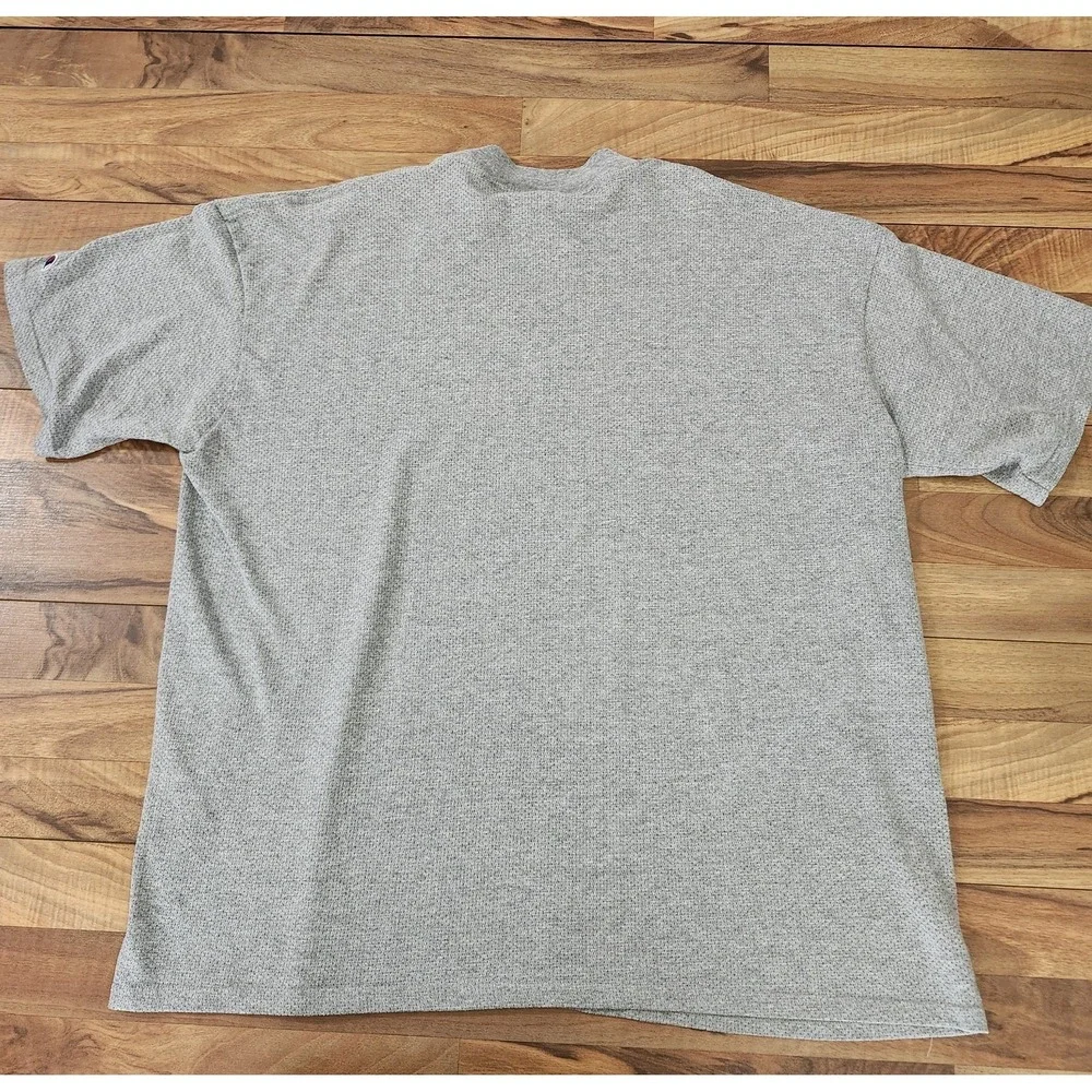 VTG MLB Cleveland Indians Perforated T-Shirt Cotton Blend Grey Size XL Baggy - Picture 7 of 7